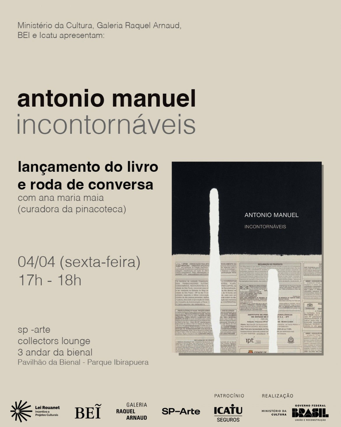 ANTONIO MANUEL: INCONTORNÁVEIS NA SP-ARTE